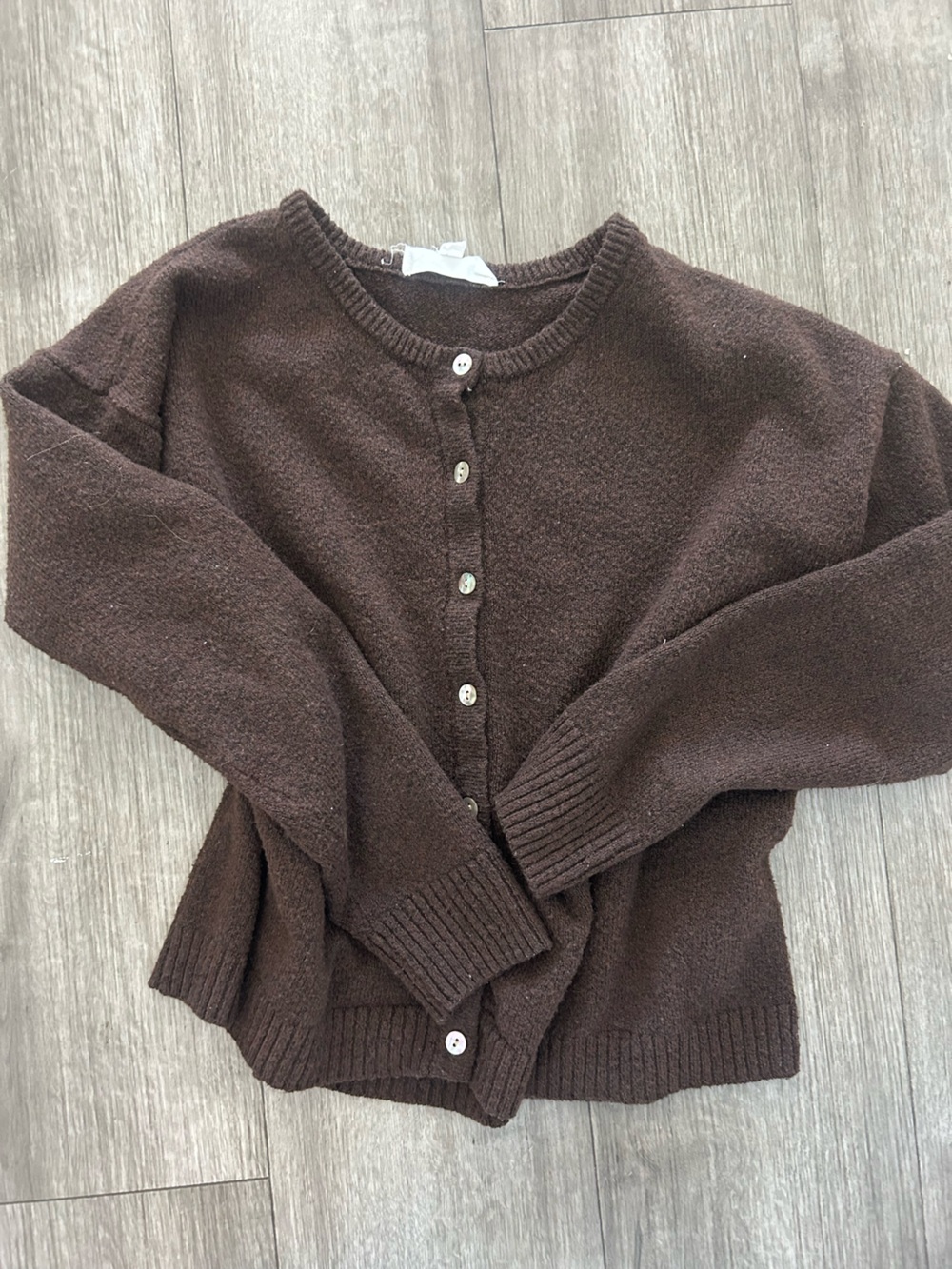 Olive & Oak Dark Brown Crewneck Sweater